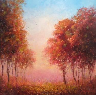 Print of Impressionism Nature Paintings by john dimech