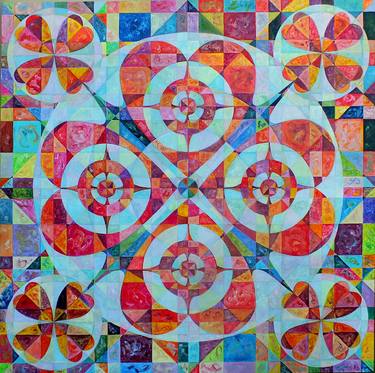 Original Geometric Paintings by john dimech