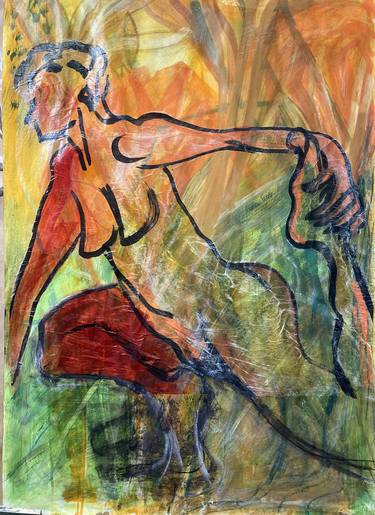 Original Nude Painting by Glynnis Abraham