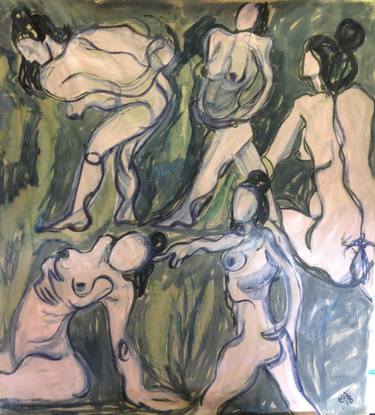 Original Expressionism Nude Paintings by Glynnis Abraham