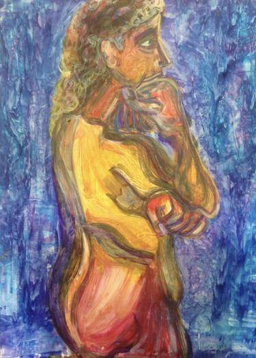 Original Figurative Nude Paintings by Glynnis Abraham