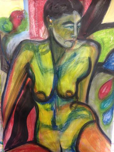 Original Figurative Nude Paintings by Glynnis Abraham