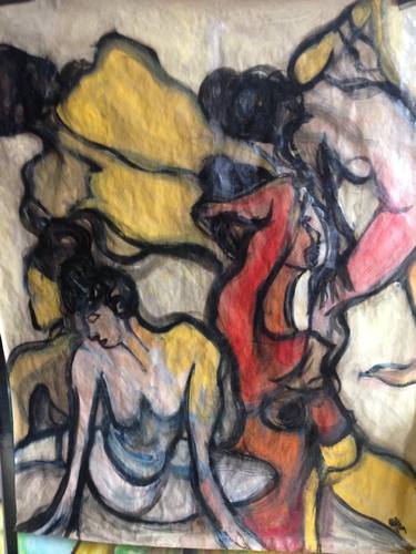 Original Abstract Expressionism Nude Paintings by Glynnis Abraham