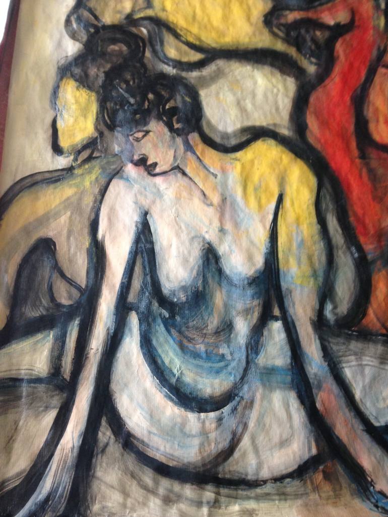 Original Nude Painting by Glynnis Abraham