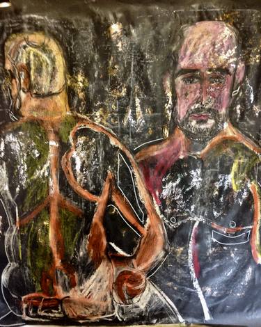 Original Abstract Expressionism Men Paintings by Glynnis Abraham