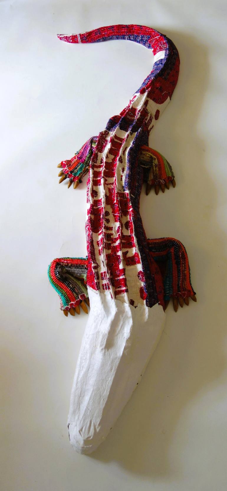 Original Classical Mythology Sculpture by A Mich | Symbolism Art on Fabric | On the way