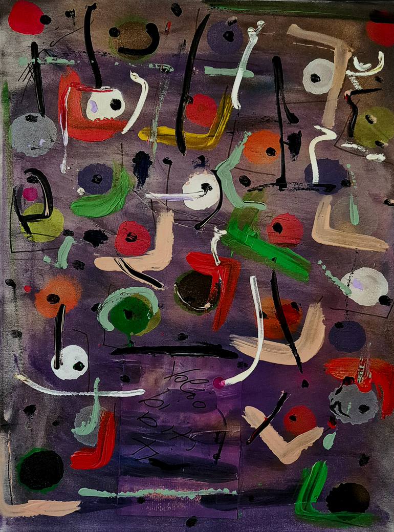 Original Other Painting by Denis Brajcic | Abstract Expressionism Art on Canvas | I Wish I Were You