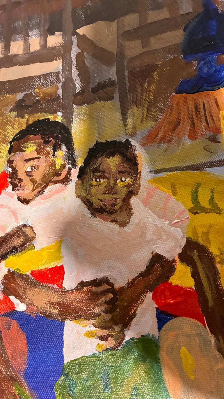 Original Expressionism Family Painting by Yagi Art