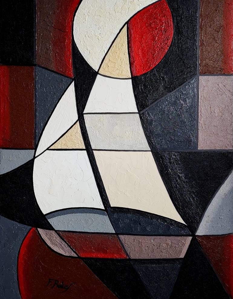 Original Boat Painting by Fabien Rodes | Contemporary Art on Canvas | A night on the Nile