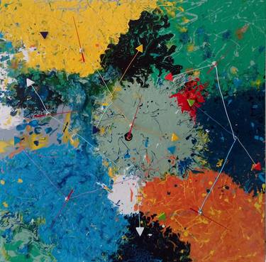 Original Abstract Aerial Paintings by Miguel Mochon
