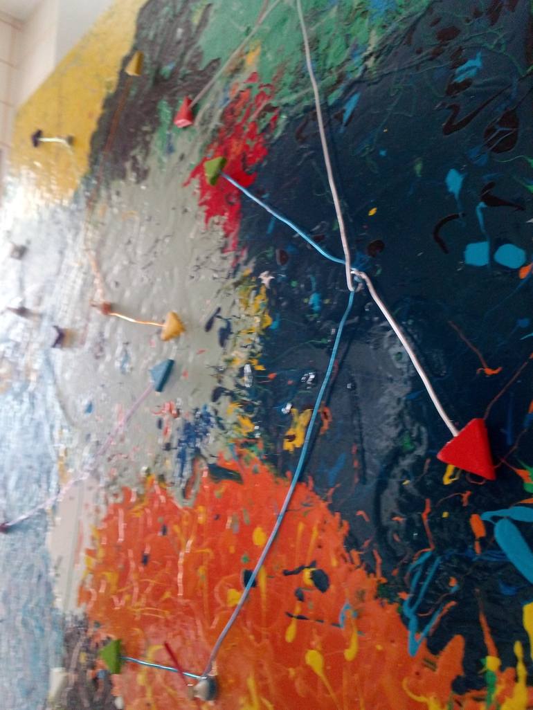 Original Abstract Aerial Painting by Miguel Mochon