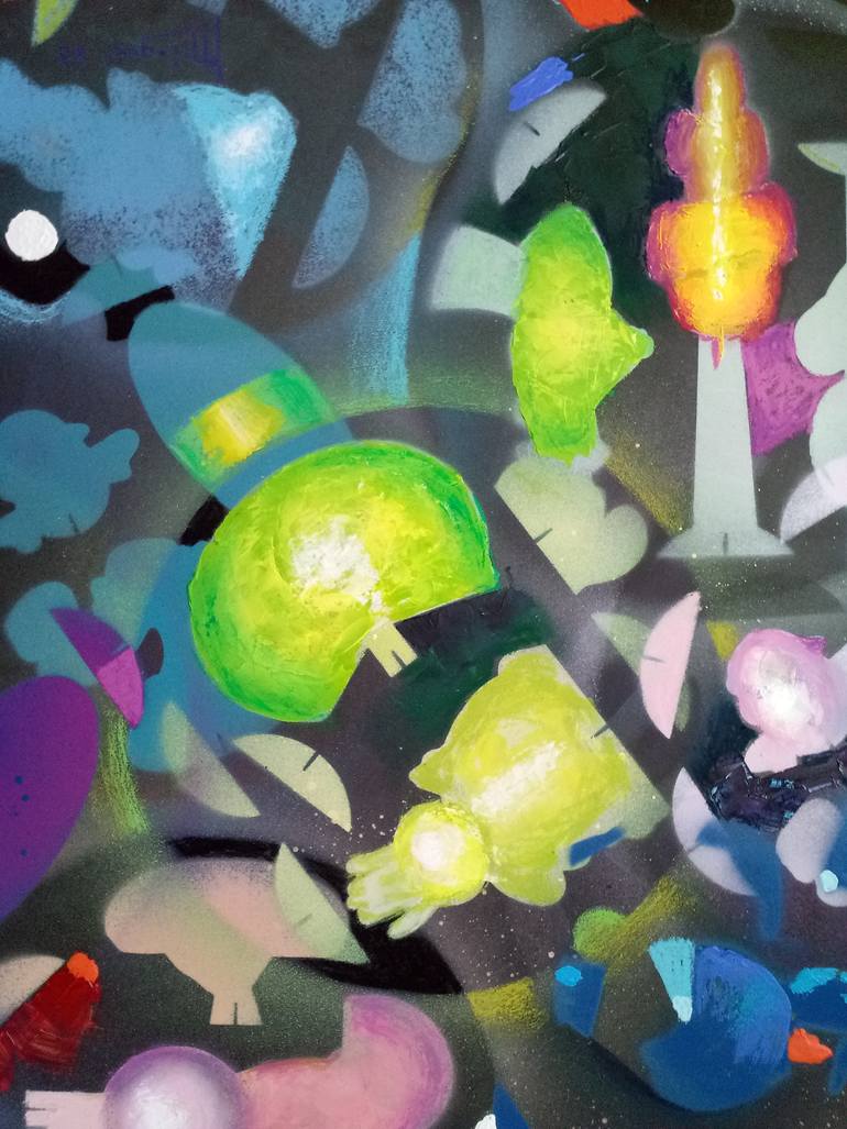 Original Abstract Painting by Miguel Mochon