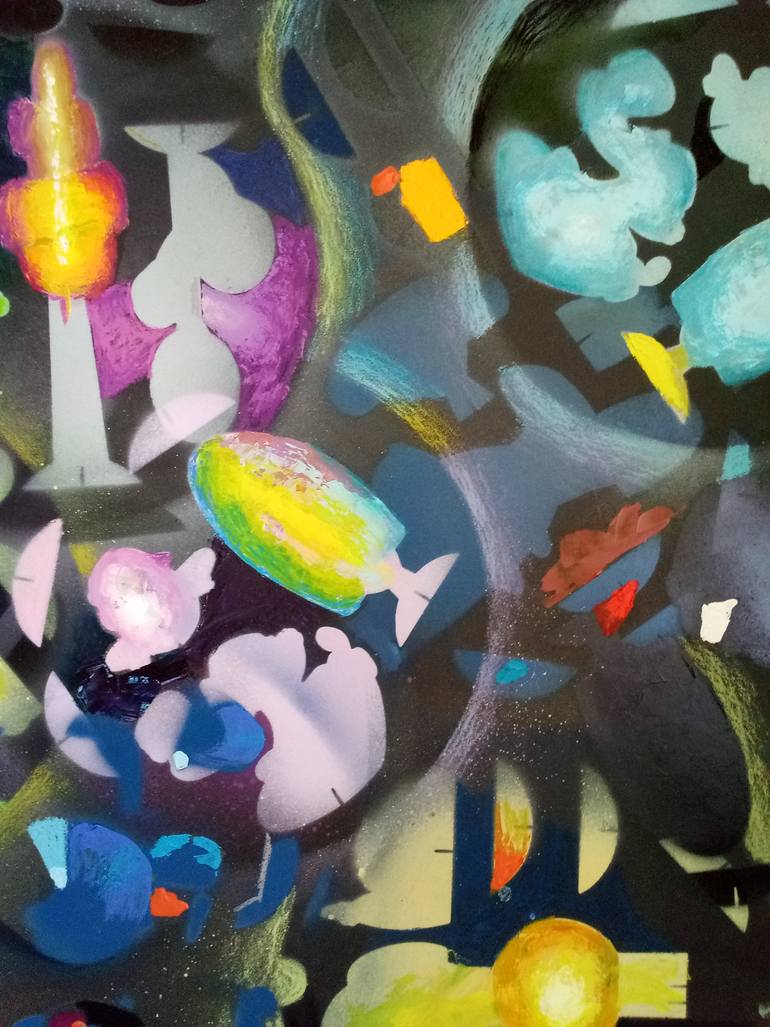 Original Abstract Painting by Miguel Mochon