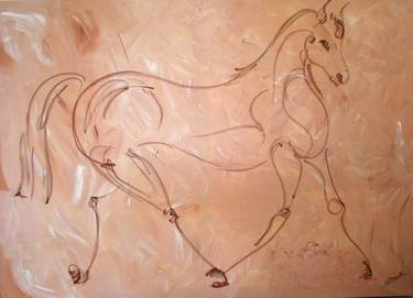 Print of Surrealism Horse Paintings by Carolina Busquets Sanhueza