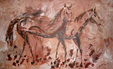 Original Modern Horse Paintings by Carolina Busquets Sanhueza
