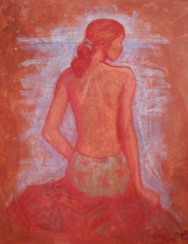 Print of Women Paintings by Carolina Busquets Sanhueza