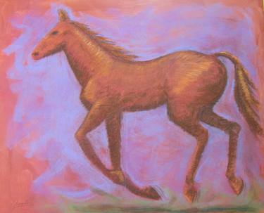 Print of Impressionism Horse Paintings by Carolina Busquets Sanhueza