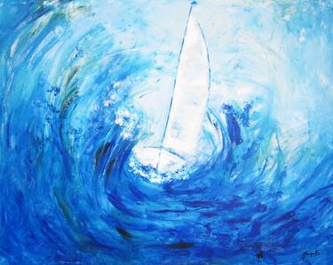 Print of Expressionism Seascape Paintings by Carolina Busquets Sanhueza
