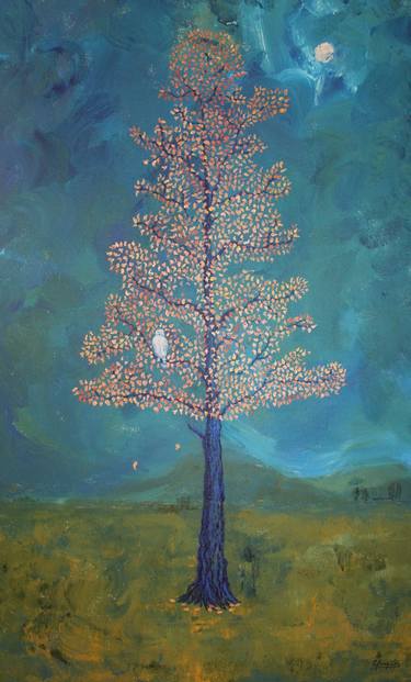 Print of Figurative Tree Paintings by Carolina Busquets Sanhueza