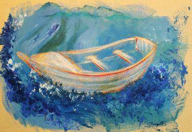 Print of Figurative Boat Paintings by Carolina Busquets Sanhueza