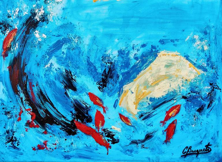 Original Abstract Expressionism Nature Painting by Carolina Busquets Sanhueza