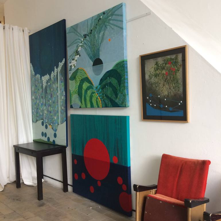 Original Abstract Expressionism Abstract Painting by Virginie Gallois