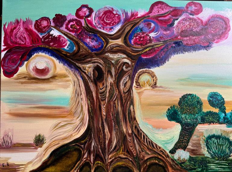 Original Abstract Painting by Natali Chighvinadze | Abstract Art on Canvas | The Tree of Abundance
