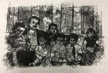 Original Fine Art People Printmaking by Maliheh Zafarnezhad