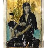 Lady with Black Bird by Maliheh Zafarnezhad