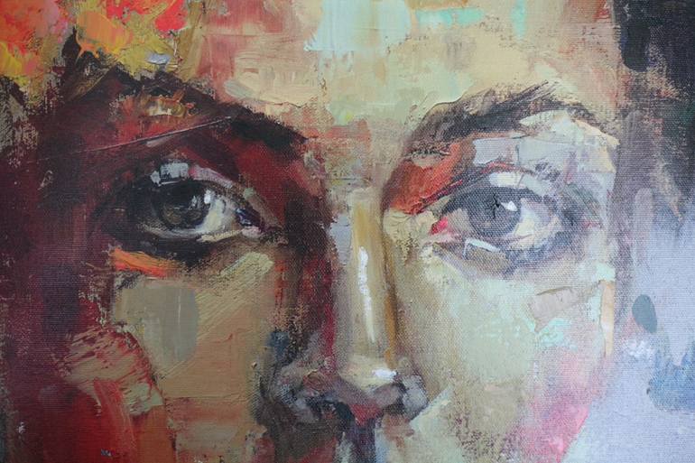 Original Portraiture People Mixed Media by Julia Klimova