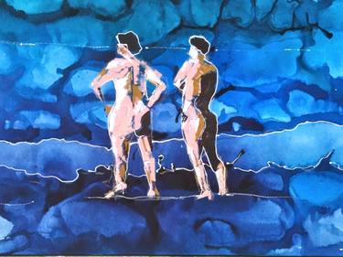 Original Figurative Water Paintings by Audrey Reilly