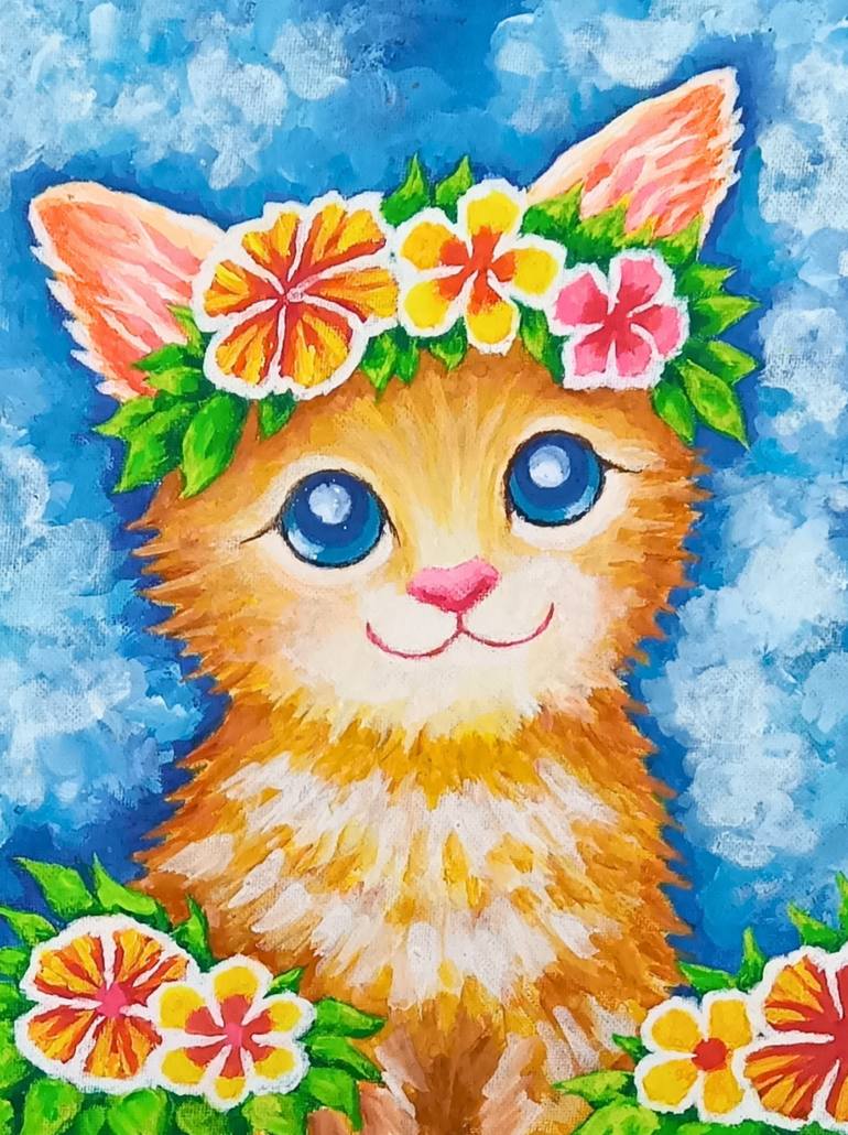 Original Cats Paintings From Japan For Sale | Saatchi Art