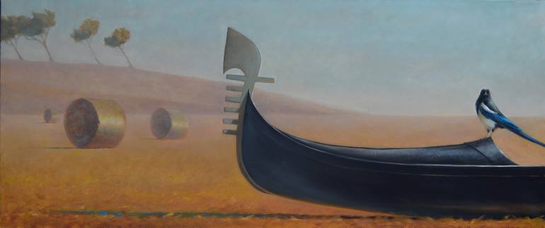 Original Realism Boat Paintings by Melinda Borysevicz