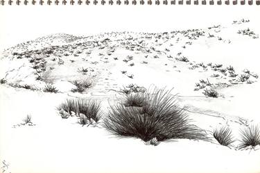 ske 1-46 -  From a series of drawings along the roads in the Negev - SOLD thumb