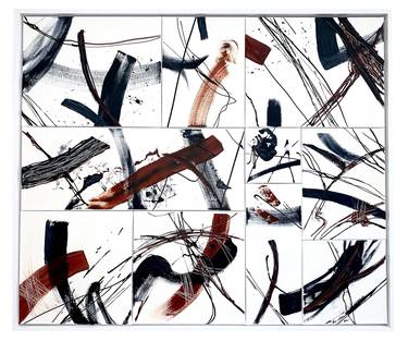 Original Abstract Expressionism Abstract Painting by Krisztina Horvath