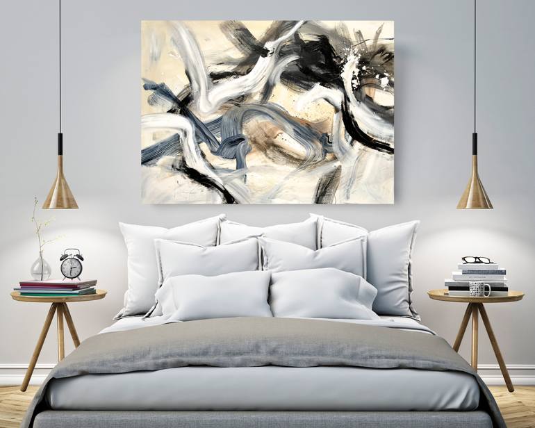 Original Abstract Expressionism Abstract Painting by Krisztina Horvath