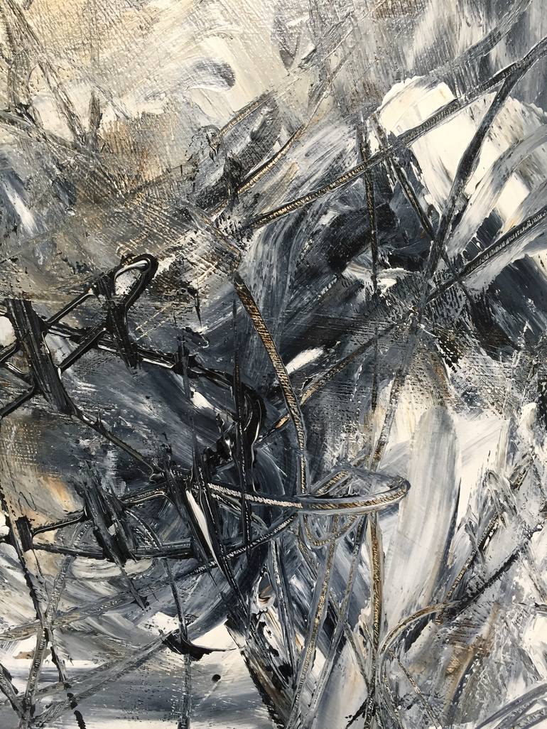 Original Abstract Expressionism Abstract Painting by Krisztina Horvath