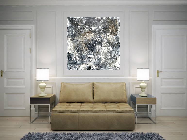 Original Abstract Expressionism Abstract Painting by Krisztina Horvath