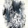 Abstract painting in acrylic on canvas from the series Farewell Snow.

This series is a search for a combination of abstract calligraphy and gestural abstraction in monochrome colors.

Signed on the back. Varnished with a thin layer to protect the artwork against UV and dust. Edges are painted, no frame required. Ready to hang.