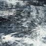 Abstract painting in acrylic on canvas from the series Farewell Snow.

This series is a search for a combination of abstract calligraphy and gestural abstraction in monochrome colors.

Signed on the back. Varnished with a thin layer to protect the artwork against UV and dust. Edges are painted, no frame required. Ready to hang.
