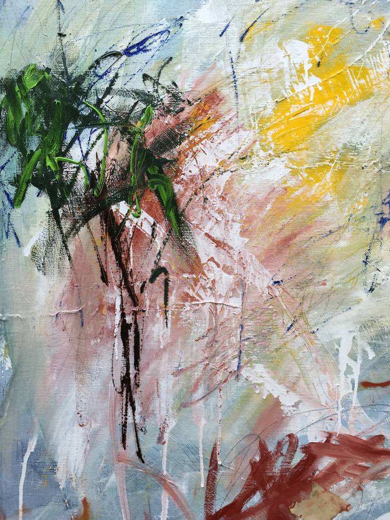 Original Abstract Expressionism Abstract Painting by Krisztina Horvath