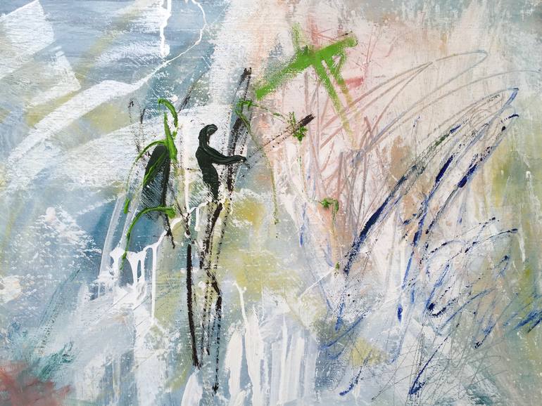 Original Abstract Expressionism Abstract Painting by Krisztina Horvath