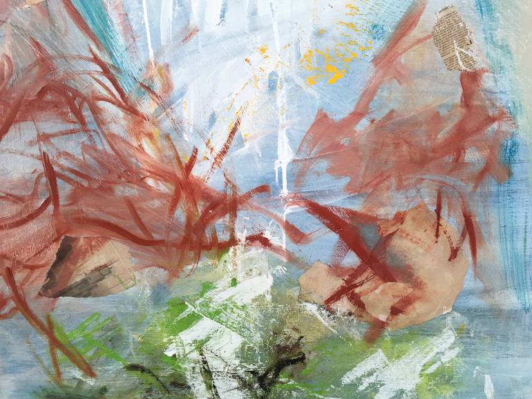 Original Abstract Expressionism Abstract Painting by Krisztina Horvath