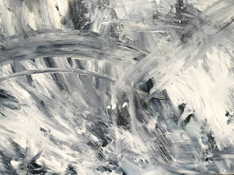 Original Abstract Expressionism Abstract Painting by Krisztina Horvath