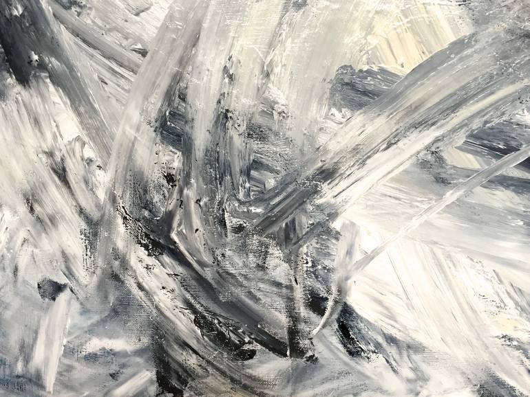 Original Abstract Expressionism Abstract Painting by Krisztina Horvath