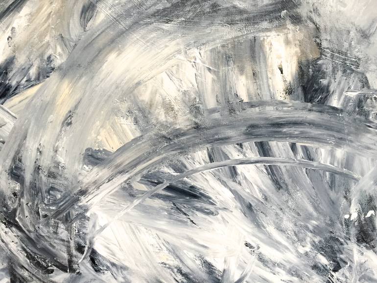 Original Abstract Expressionism Abstract Painting by Krisztina Horvath