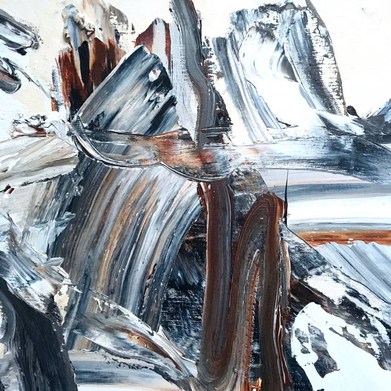 Original Abstract Expressionism Abstract Painting by Krisztina Horvath