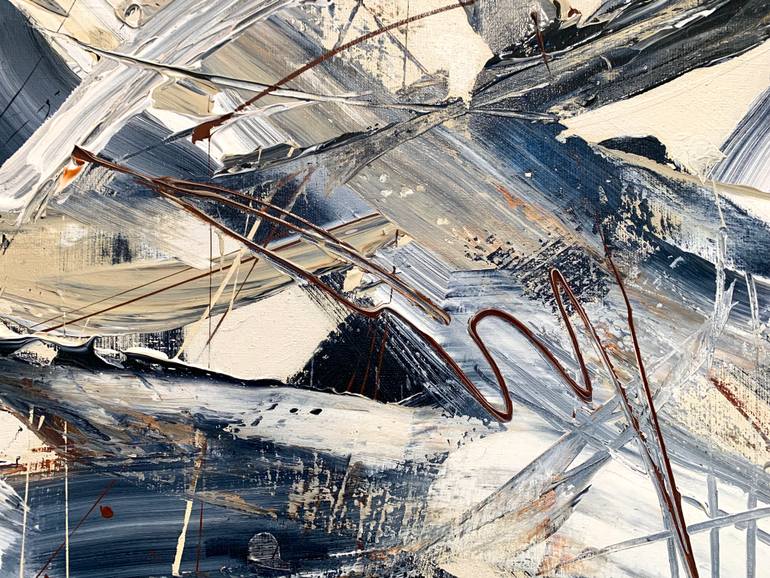 Original Abstract Expressionism Abstract Painting by Krisztina Horvath