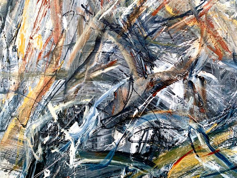 Original Abstract Expressionism Abstract Painting by Krisztina Horvath