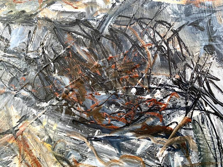 Original Abstract Expressionism Abstract Painting by Krisztina Horvath